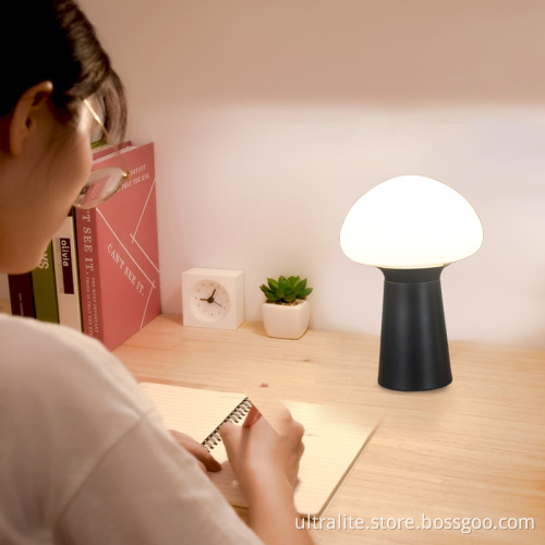 Decoration minimalist portable wireless mushroom led night light